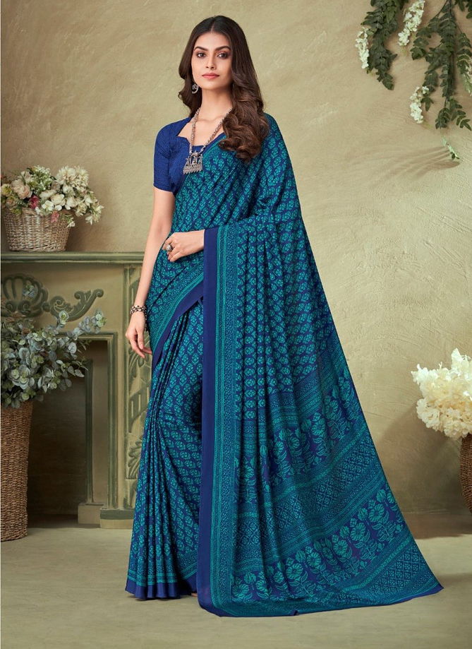 Vivanta Silk 16 By Ruchi Printed Silk Crepe Saree Wholesale Price In Surat