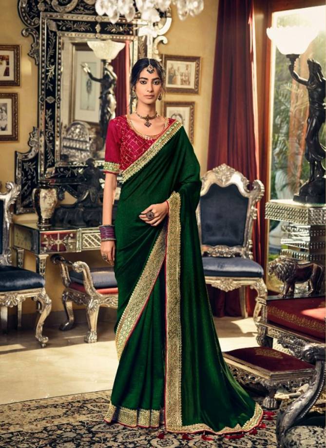 Evergreens By Kavira 3401 To 3410 Wedding Sarees Catalog