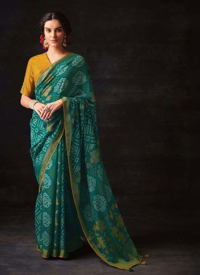 Meera Bandhani By Kimora 16021 To 16029 Designer Saree Catalog