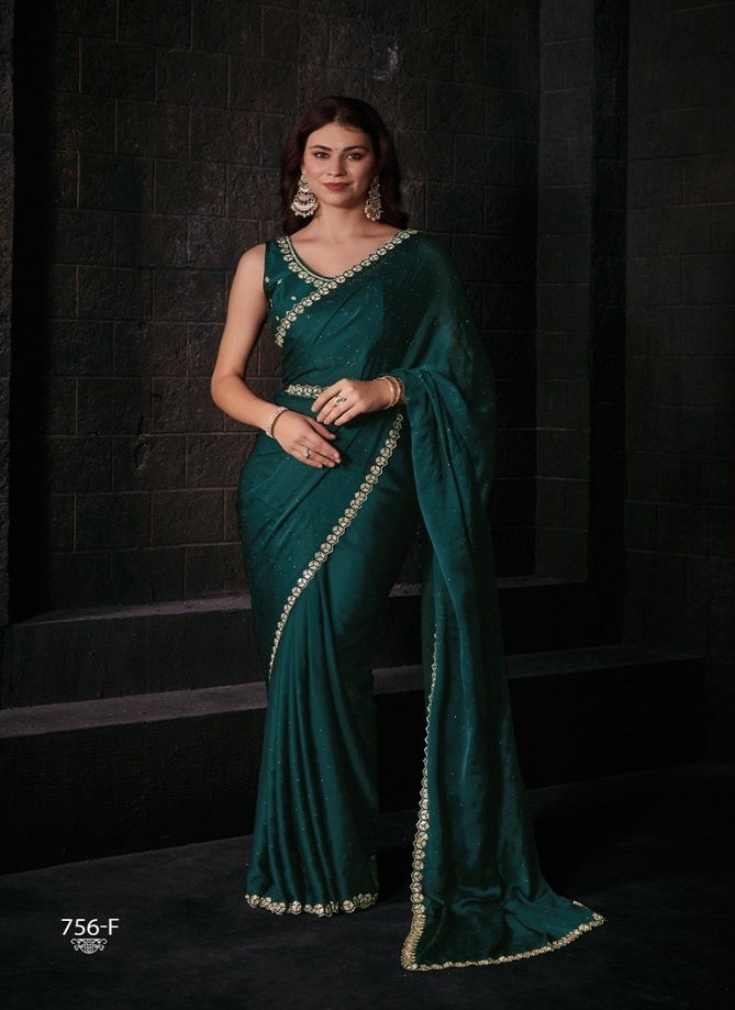 Mehek 756 A To F Pure Satin Georgette Function Wear Saree Wholesale Market In Surat