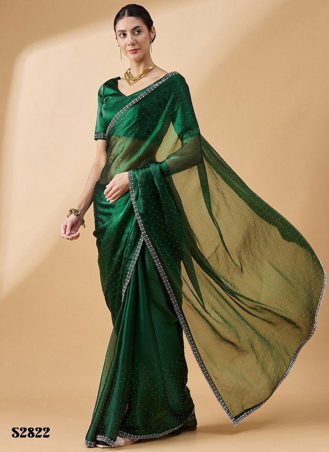 Radha By Mahotsav Organza Stone Work Designer Bulk Sarees Orders In India