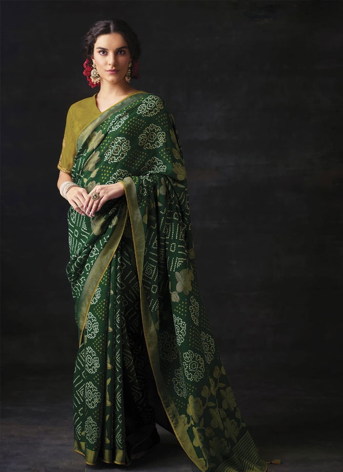 Meera Bandhani By Kimora 16021 To 16029 Designer Saree Catalog