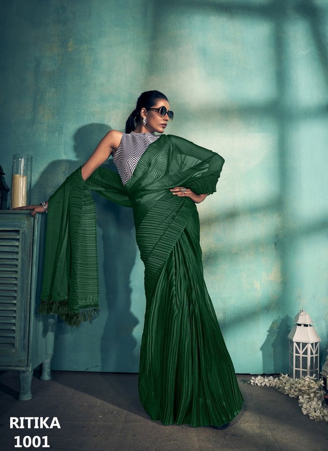 Ritika By Fashion Lab Party Wear Saree Catalog