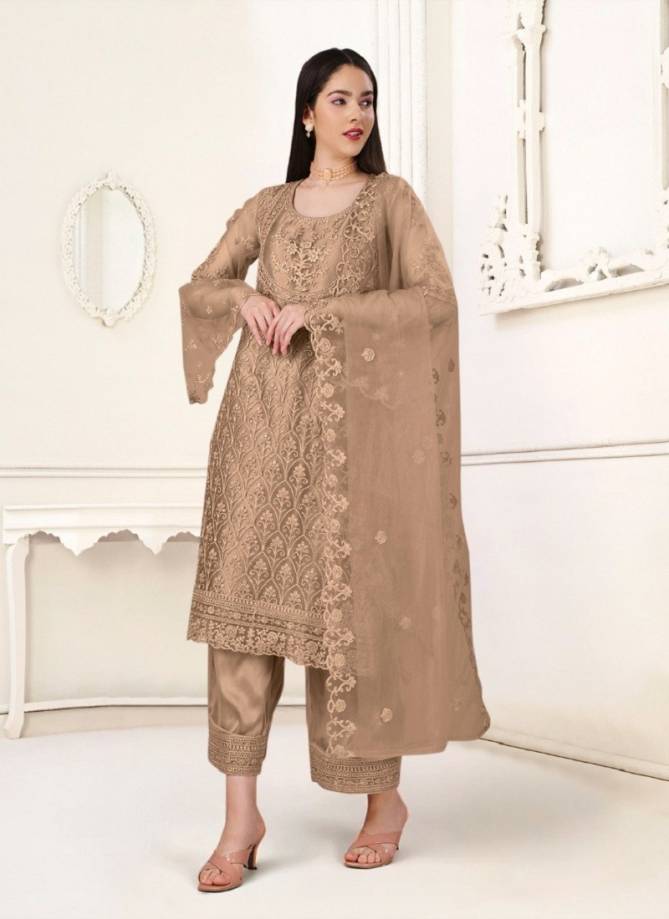 Brown Aishaa By Biva Designer Salwar Suit Catalog 30026