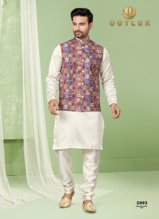 Outluk Wedding Collection Vol 5 Mens Wear Modi Jacket Kurta Pajama Catalog