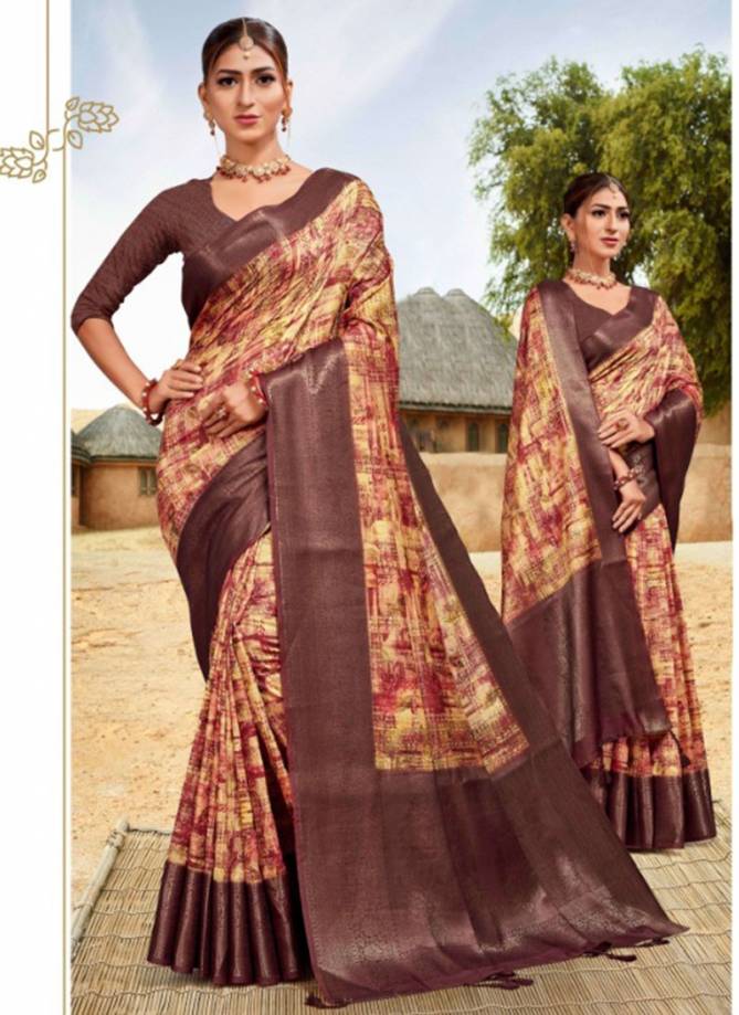 Blossom Digital Designer Wholesale Cotton Sarees 