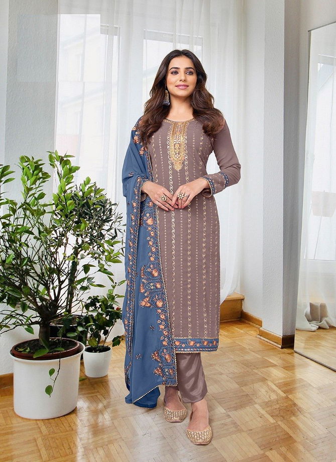 Brown Colour Ashpreet Vol 8 By Eba Lifestyle Designer Salwar Suit Catalog 1515