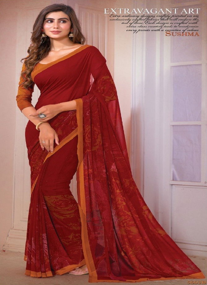 Craze 56 By Sushma Georgette Designer Saree Catalog 