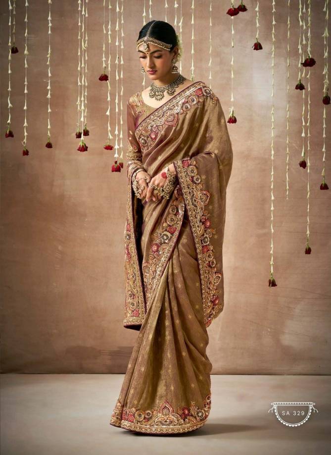 Dulhan By Kimora Organza Silk Weddding Wear Saree Wholesale Price In India