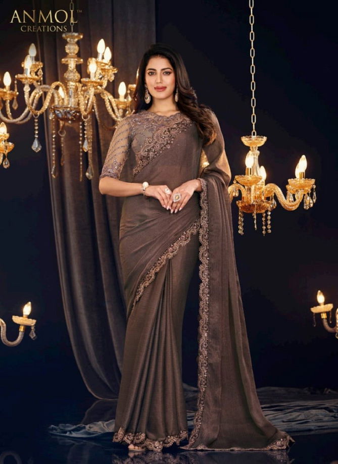 Elegance Vol 18 By Anmol Shimmer Georgette Designer Saree Wholesale Online