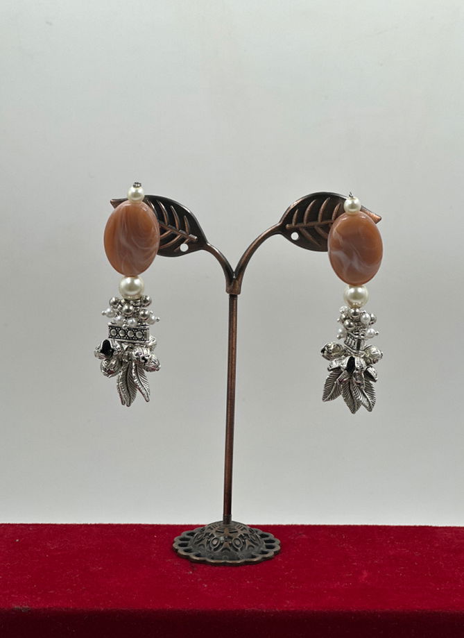 Brown Colour Festive Wear 842 To 850 Earrings Catalog 849