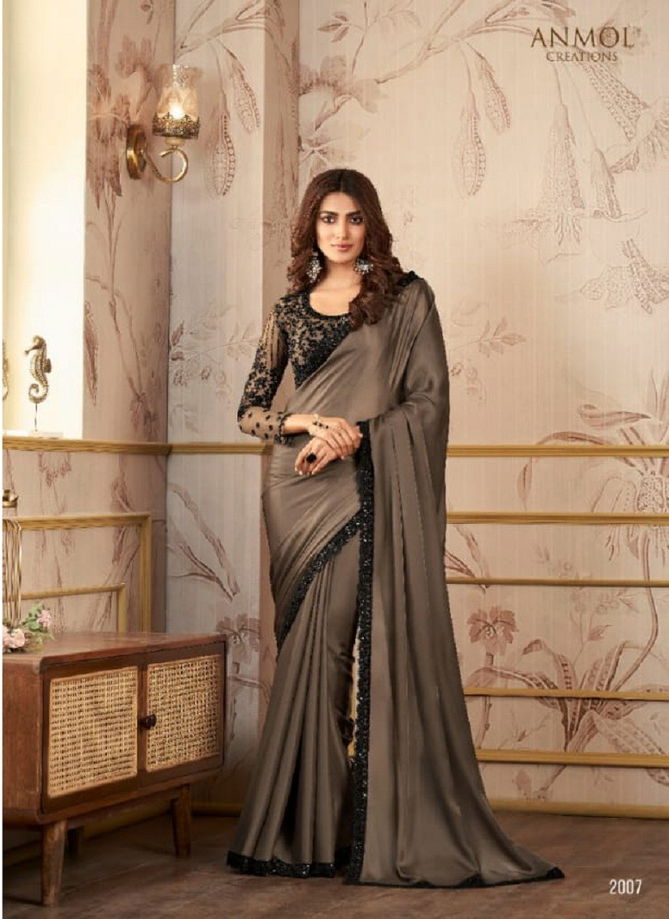 Kaina By Anmol Satin Organza Designer Saree Catalog