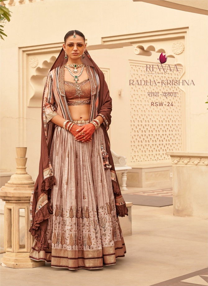 Radha-Krishna By Rewaa Designer Bride And Groom Couple Wedding Wear Clothing Wholesalers In Delhi