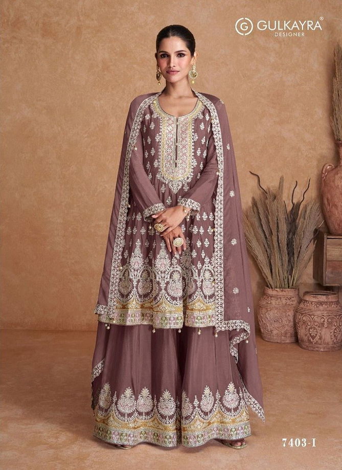 Radhika By Gulkayra Chinon Sharara Readymade Suit Catalog