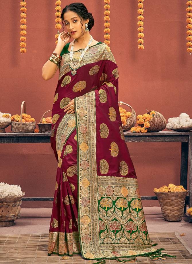 Sadhna Silk Sangam Festive Wear Wholesale Banarasi Silk Sarees Catalog