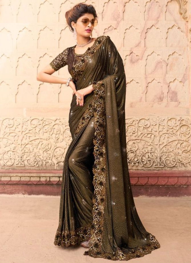 Swarovski Vol 5 Designer Wholesale Party Wear Sarees