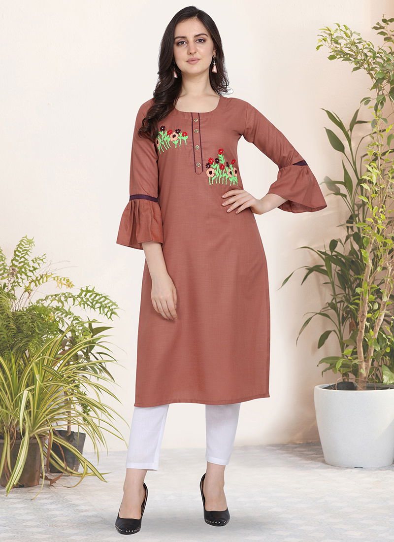 Kessi Handwork Cotton Silk Designer Reguar Wear Kurtis Collection