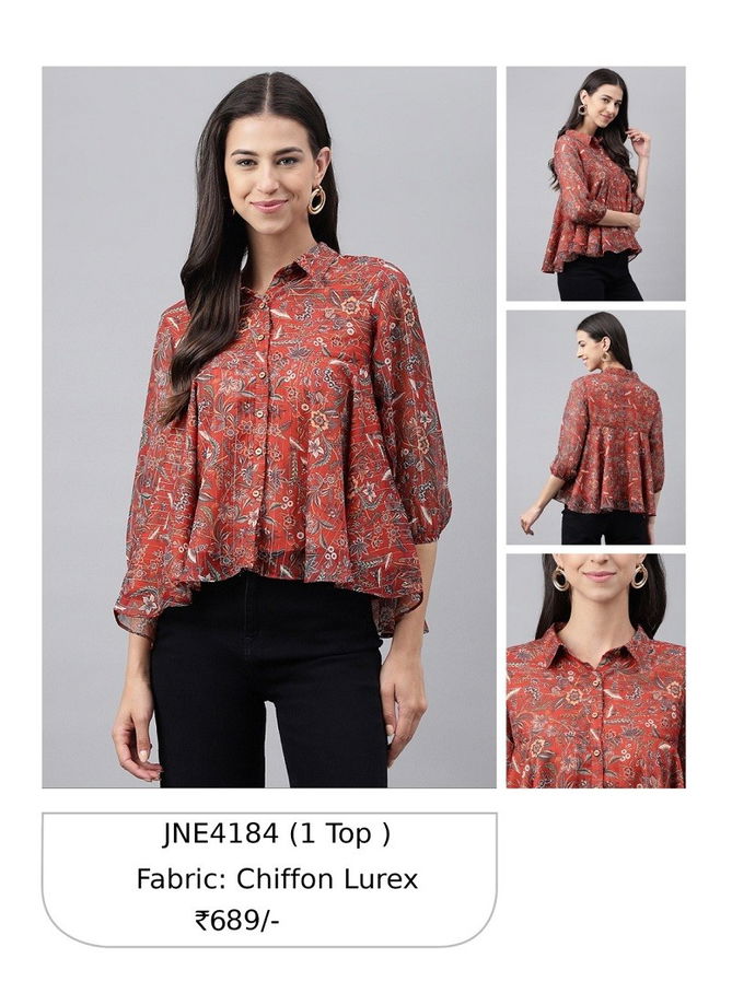 Janasya Party Wear Ladies Top Catalog