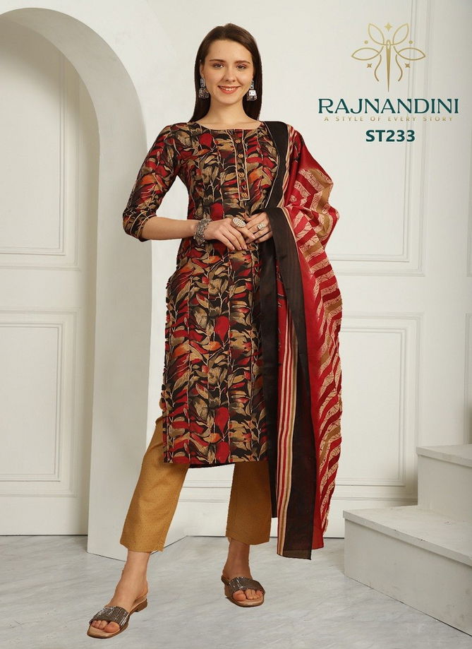 Vamika By Rajnandini Heavy Indo Cotton Kurti With Bottom Dupatta Suppliers In India