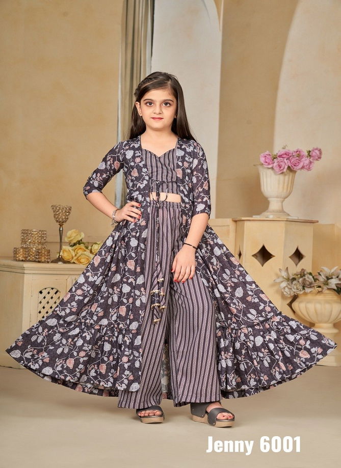 Jenny Vol 6 By Lucaya Kids Wear Muslin Digital Printed Girls Indo Western Exporters In India