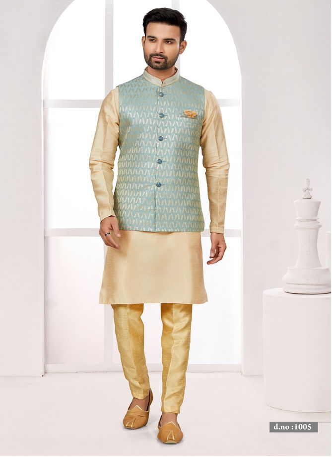 Function wear Lakhnavi Mens wear Modi Jacket Kurta Pajama Catalog