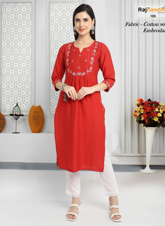 Kavya By Rajnandini Cotton Kurti Catalog