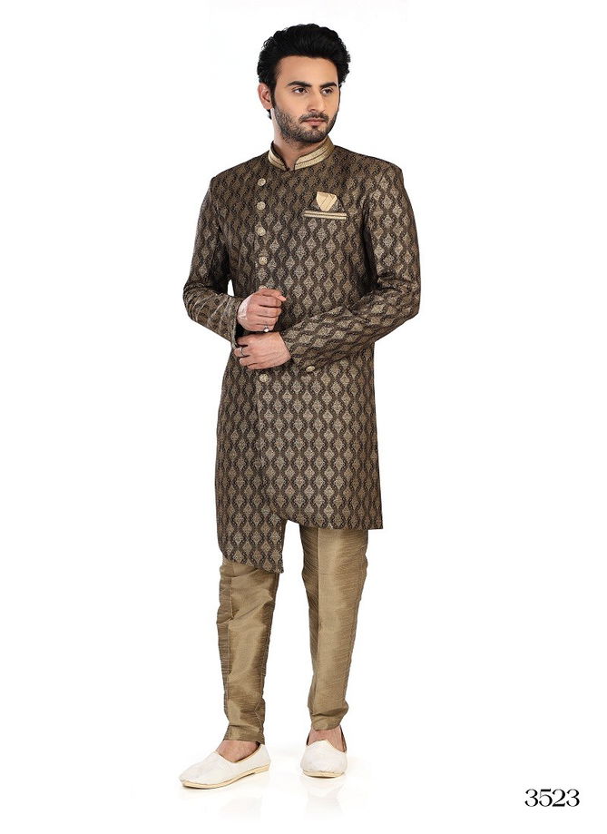 1646 2 Function Wear Mens Indo Western Surat Wholesale Market