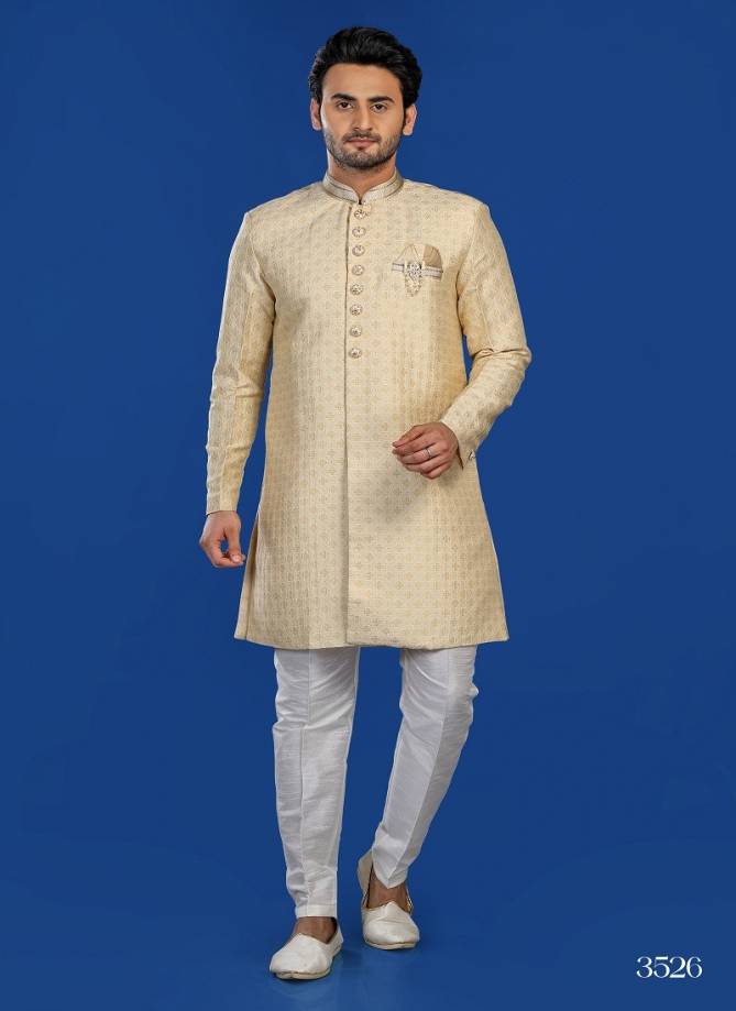 1646 2 Function Wear Mens Indo Western Surat Wholesale Market