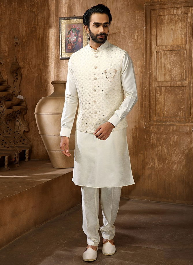 Festival Wear Wholesale Kurta Pajama With Jacket Collection