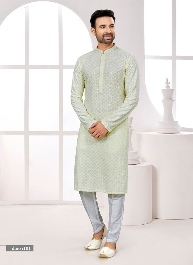 Function wear Lukhnavi Mens Kurta Pajama Catalog