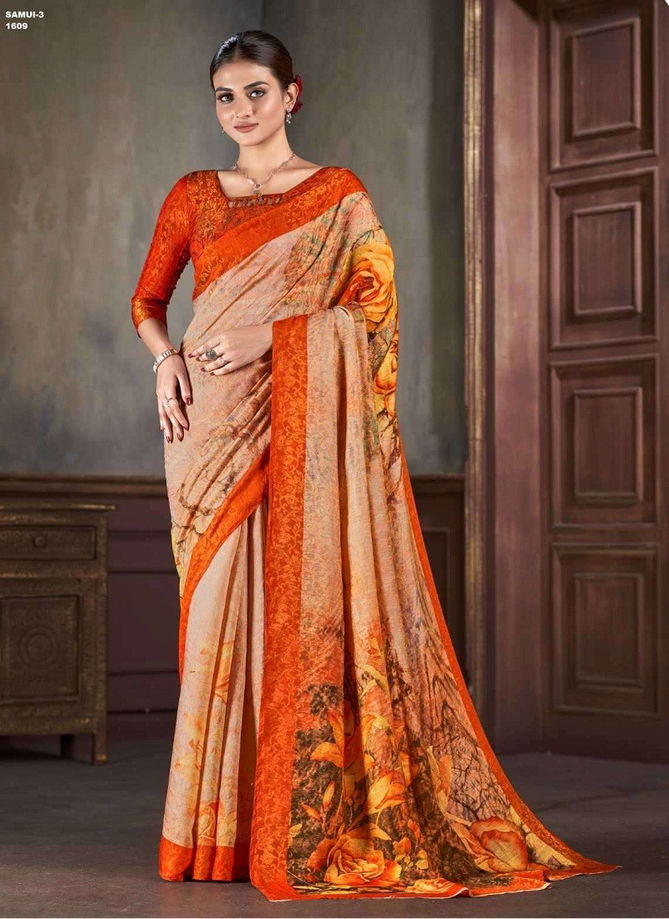 Samui Vol 3 By Jivora Silk Printed Daily Wear Wholesale Saree Suppliers In Mumbai