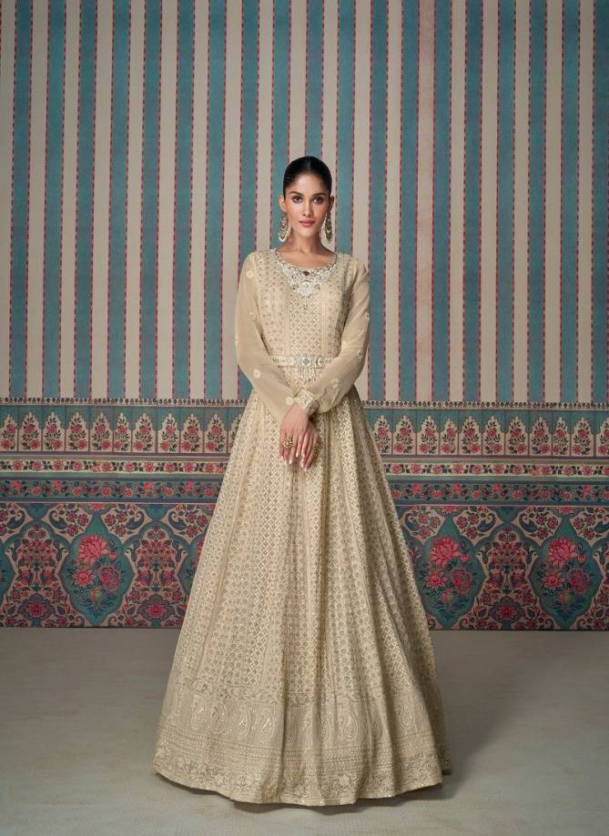 Zarina By Sayuri Georgette Gown With Dupatta Suppliers In India