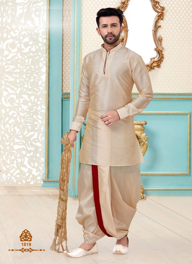 Eid Special Dupion Silk, Linen Cotton and Banarasi Silk Designer and Party Wear Dhoti style and Chdidar Style Kurta Collections