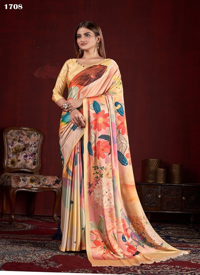 Hanoi By Jivora Crepe Digital Printed Casual Wear Saree Wholesale Online