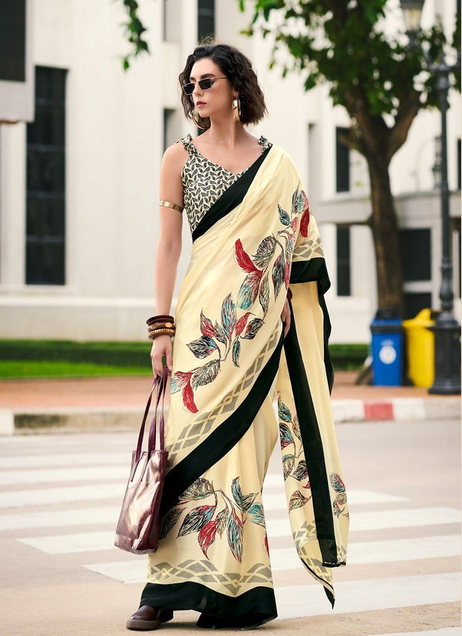 Rare Rabbit By Rajpath Japan Sattin Causal Wear Saree Wholesalers In Delhi