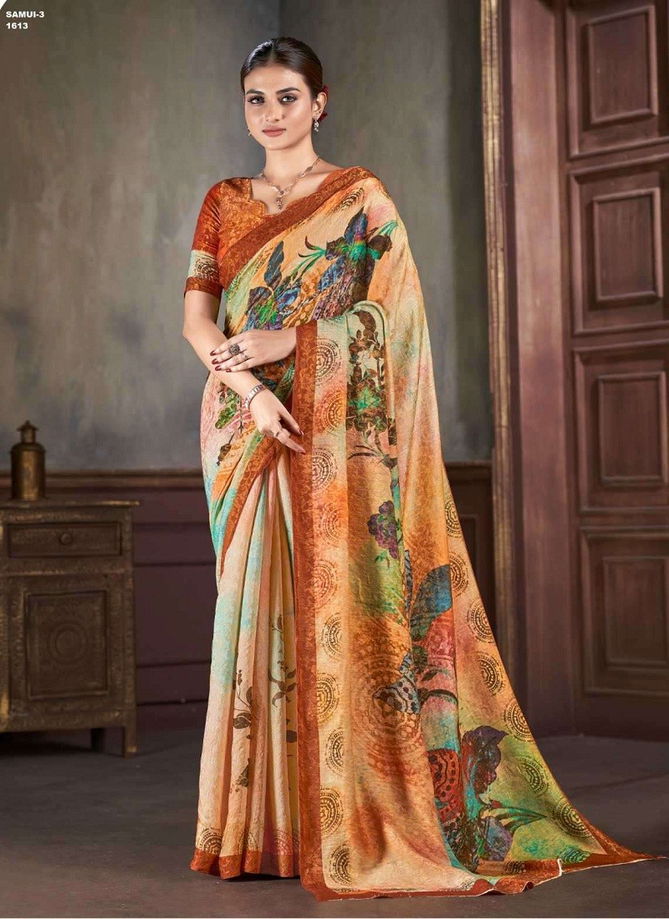 Samui Vol 3 By Jivora Silk Printed Daily Wear Wholesale Saree Suppliers In Mumbai