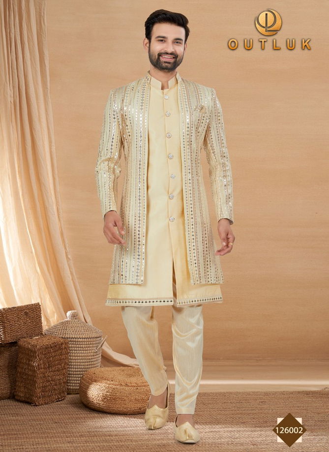 Outluk Vol 126 Mens Indo Western and Sherwani Catalog