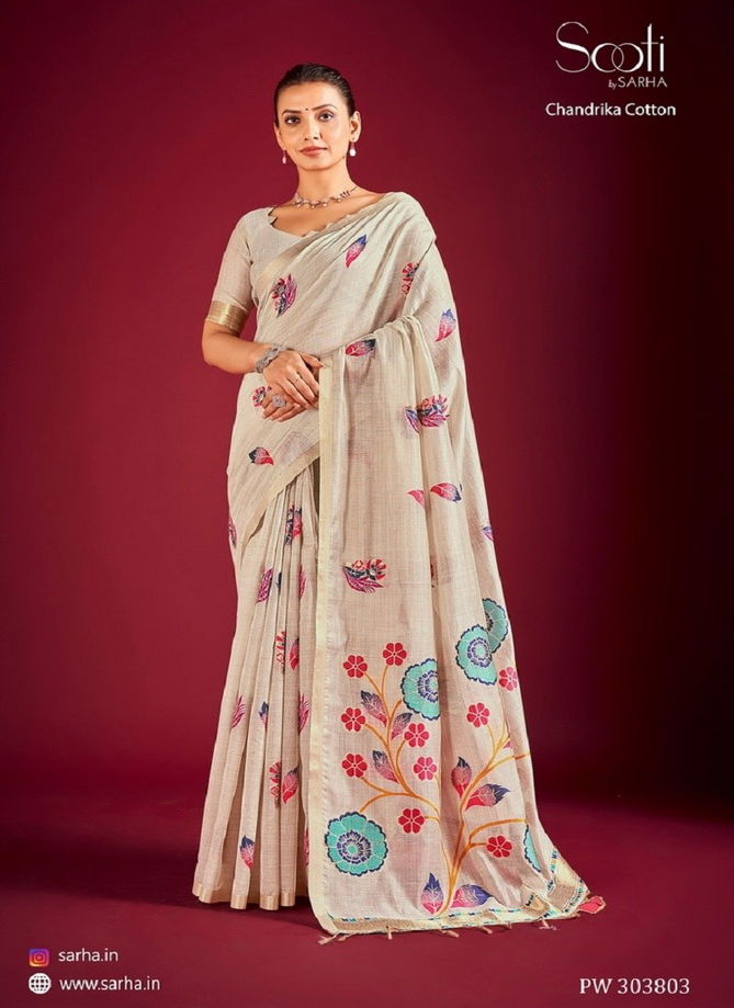 Chandrika By Sarha Linen Designer Saree Suppliers In India