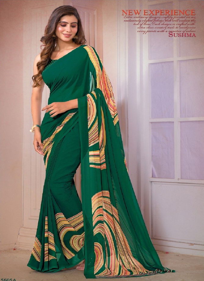 Craze 56 By Sushma Georgette Designer Saree Catalog 