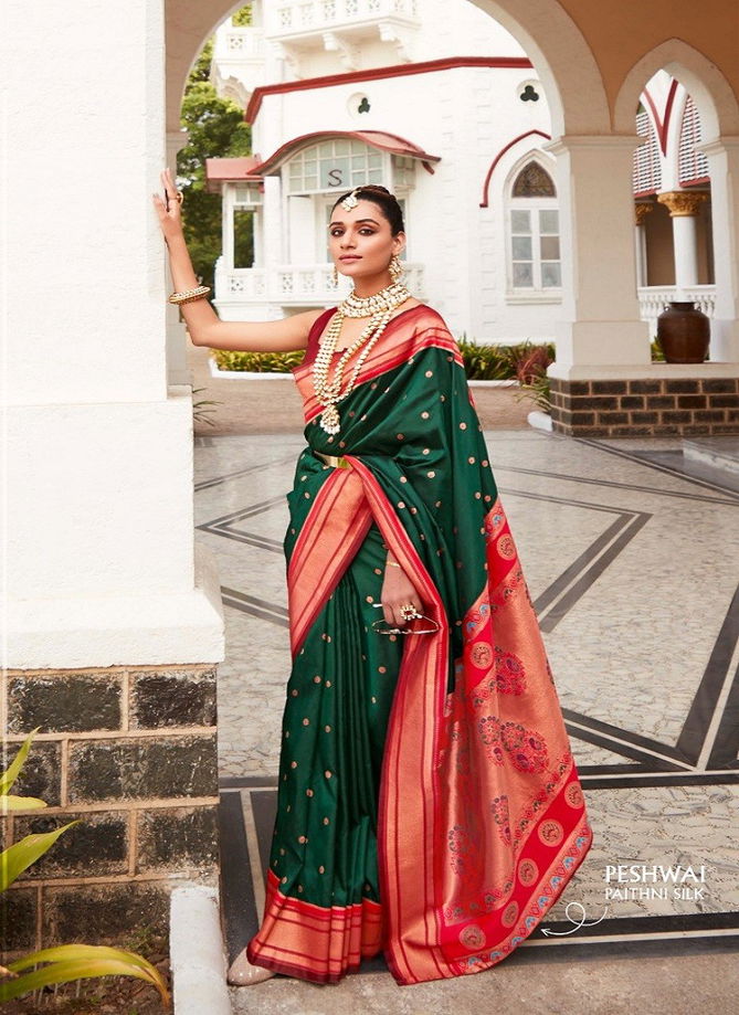 Kiya Paithani Silk By Rajpath Peshwai Paithani Silk Designer Saree Catalog