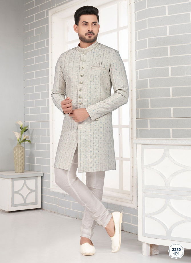 Wedding Wears Art Embroidered Silk Kurta Pajama Suppliers In Mumbai