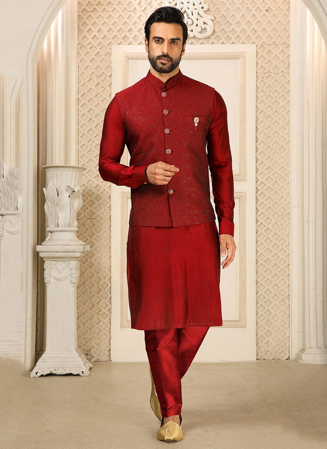 Ethnic Wear Exclusive Wholesale Kurta Pajama With Jacket Collection