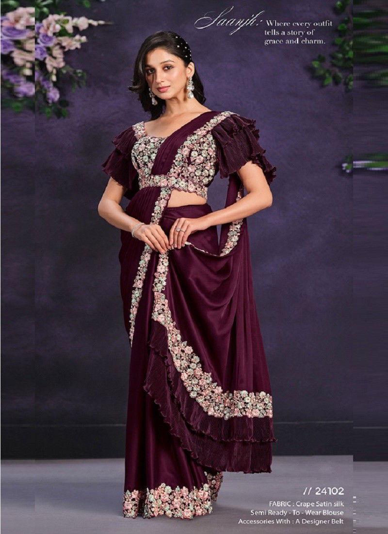 Mohmanthan 24100 Series Riona By Mahotsav Readymade Designer Saree Suppliers in India