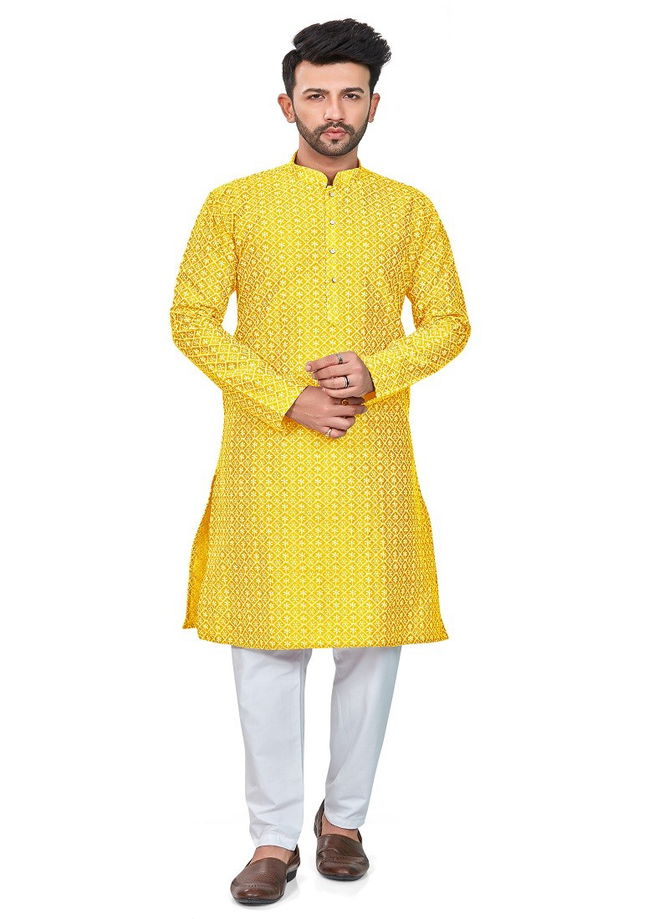 Dark Yellow RFSK 0013 Kurta Pajama Catalog 13