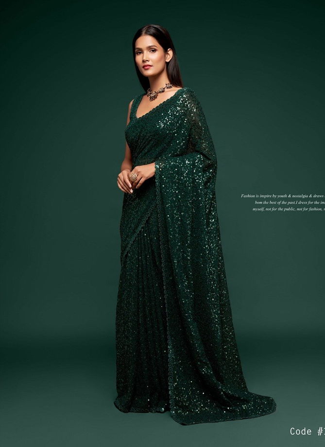 Zeel The Starlit Sarees Georgette Party Wear Saree Wholesale Online