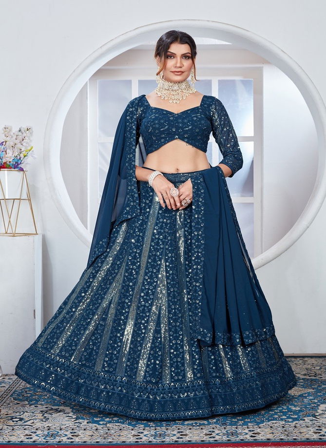 DZ 2239 To 2245 Designer Fox Georgette Wedding Wear Lehenga Choli Orders In India