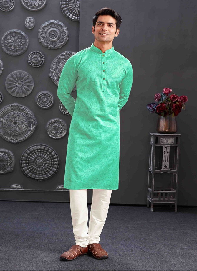 1630 Occasion Mens Wear Poly Blend Kurta Pajama Surat Wholesale Market