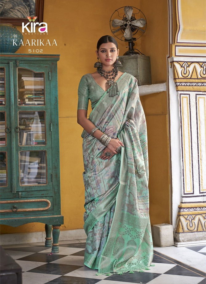 Kaarika By Kira Soft Cotton Silk Printed Saree Orders In India