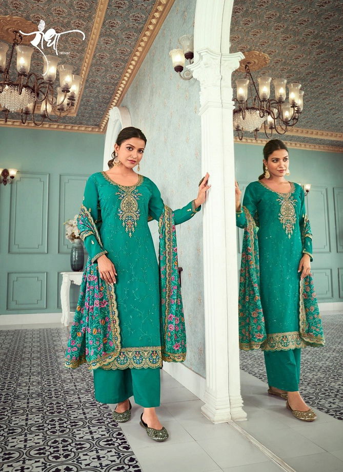 Raheda By Radha Trendz Georgette Embroidery Salwar Kameez Suppliers In India