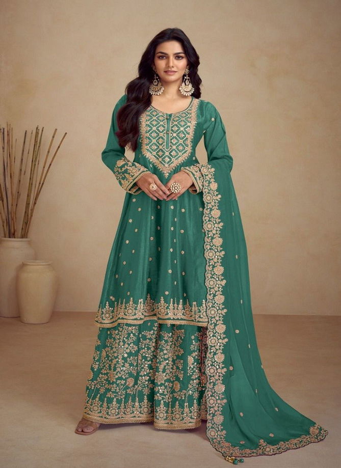 Rihaana By Gulkayra Real Chinon Readymade Suits Exporters In India